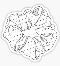 Polka Dot Scrunchie Sticker