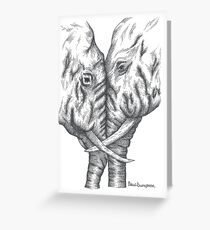 An Elephant Understanding Greeting Card