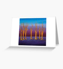 Golden Winter Greeting Card