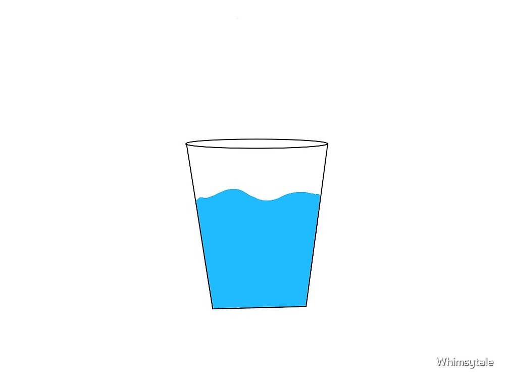 «Copa animada de dibujos animados agua vaso» de Whimsytale | Redbubble