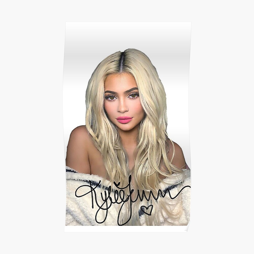 Kylie Jenner Poster Von Sylviaswalker Redbubble