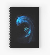 space turtle animal gren adverture Spiral Notebook