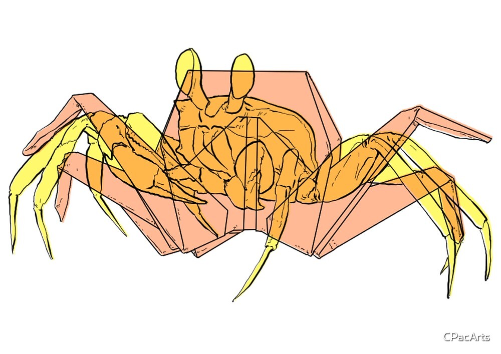 Origami Crab By Cpacarts Redbubble