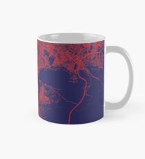 Addis Abeba, Blauer Stadtplan von Äthiopien Tasse (Standard)