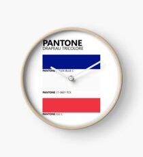 Reloj Pantone Drapeau Tricolore Paleta de colores de bandera francesa