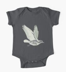 Bird Skeleton: Animal Dove Anatomy Short Sleeve Baby One-Piece