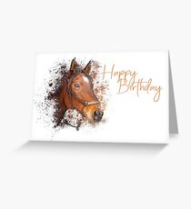 Happy Birthday - Pferd Grußkarte