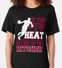 If You Can't Take The Heat - Miami Basketball Slim Fit T-Shirt
