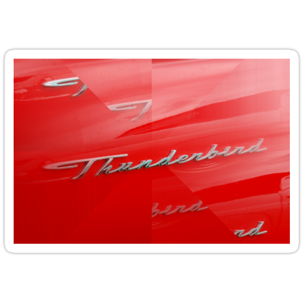 Ford thunderbird logo stickers #7