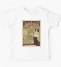Art nouveau Royal Opera House Turin Torino Kids T-Shirt