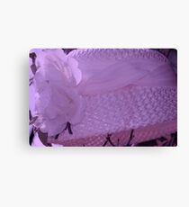 Violet Tint Vintage Hat Canvas Print