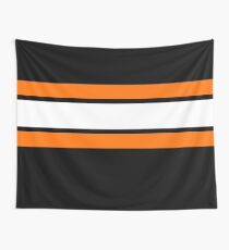 Team Colours 2 .... Orange, weiß und schwarz Wandbehang