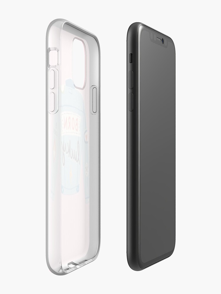 Coque iPhone « Born Lucky Jacket », par Ashleydc