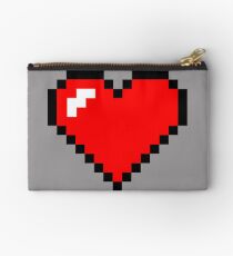 Single 8-Bit Heart Container Studio Pouch
