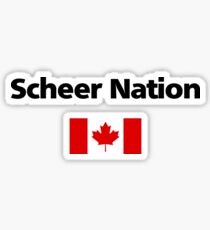Andrew Scheer Nation Conservative Red Canadian Flag Light-Color Sticker