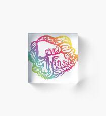 Love Wins Design - Version Three Acrylic Block