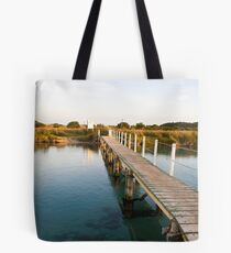Footbridge at Prawn Rock Channel Tote Bag
