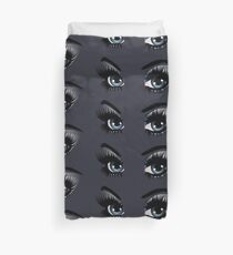 Augen mit Make-up Bettbezug
