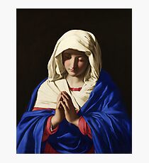 The Virgin in Prayer by Giovanni Battista Salvi da Sassoferrato Photographic Print