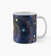 Sechseckige Ansicht des Universums (Sepia & Blau) Tasse (Standard)