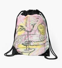 hot wax Drawstring Bag