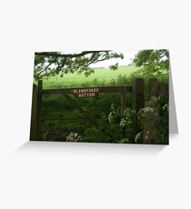 over the fields and far away.... Greeting Card