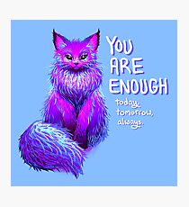 YOU ARE ENOUGH Magical Maine Coon Cat Photographic Print