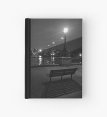 lonely bench Hardcover Journal