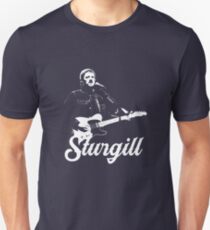 Sturgill - White Stencil-2 Slim Fit T-Shirt