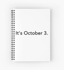 Cuaderno de espiral Es el 3 de octubre