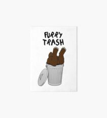 Furry Trash - Brown Bear Art Board
