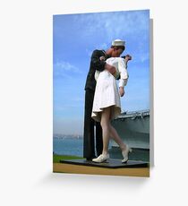 Sailor Kissing Nurse Greeting Card
