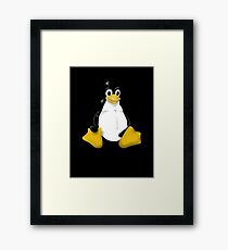 LINUX TUX THE PENGUIN KONTRA SIT Framed Print