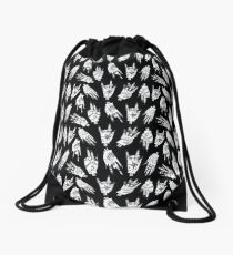 Gothic Witchy Hands Drawstring Bag