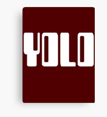 'YOLO' by Chillee Wilson Canvas Print