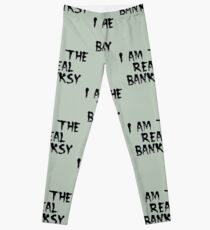 I am the Real Banksy by Chillee Wilson Leggings