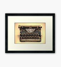 my underwood portable typewriter HDR Gerahmtes Wandbild