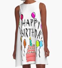 Happy Birthday! A-Line Dress