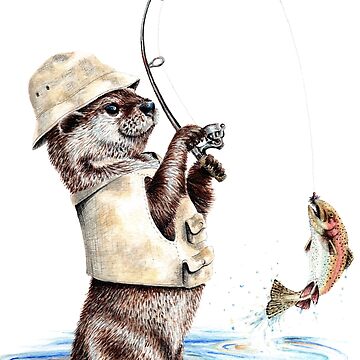 Nature's Fisherman - otter trout fishing | Sleeveless Top