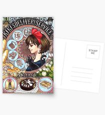 Kiki's Delivery Service- Art Nouveau Postcards