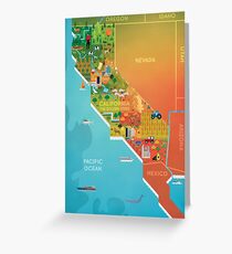 California Map Greeting Card