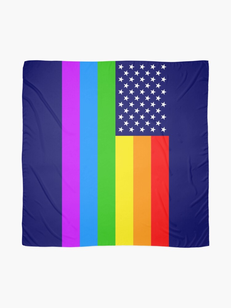 Alternative Ansicht von Gay USA Rainbow Flag - American LGBT Stars and Stripes Tuch