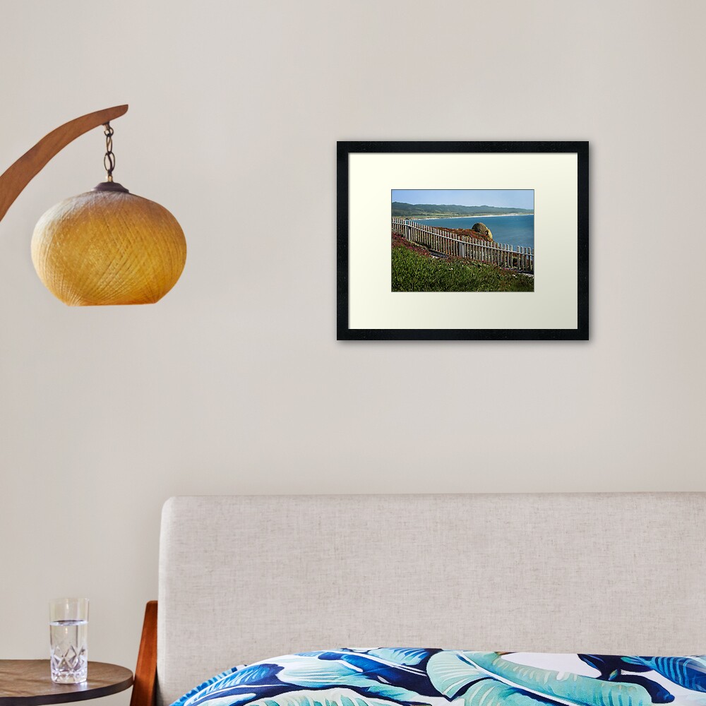 California Coast in Spring Framed Art Print