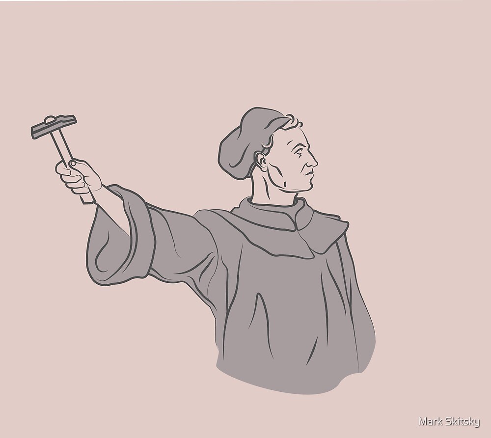 martin luther nailing thesis