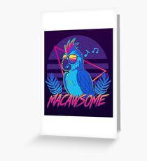 Macawsome Grußkarte