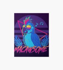Macawsome Art Board Print