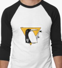 Cubist Penguin Men's Baseball ¾ T-Shirt