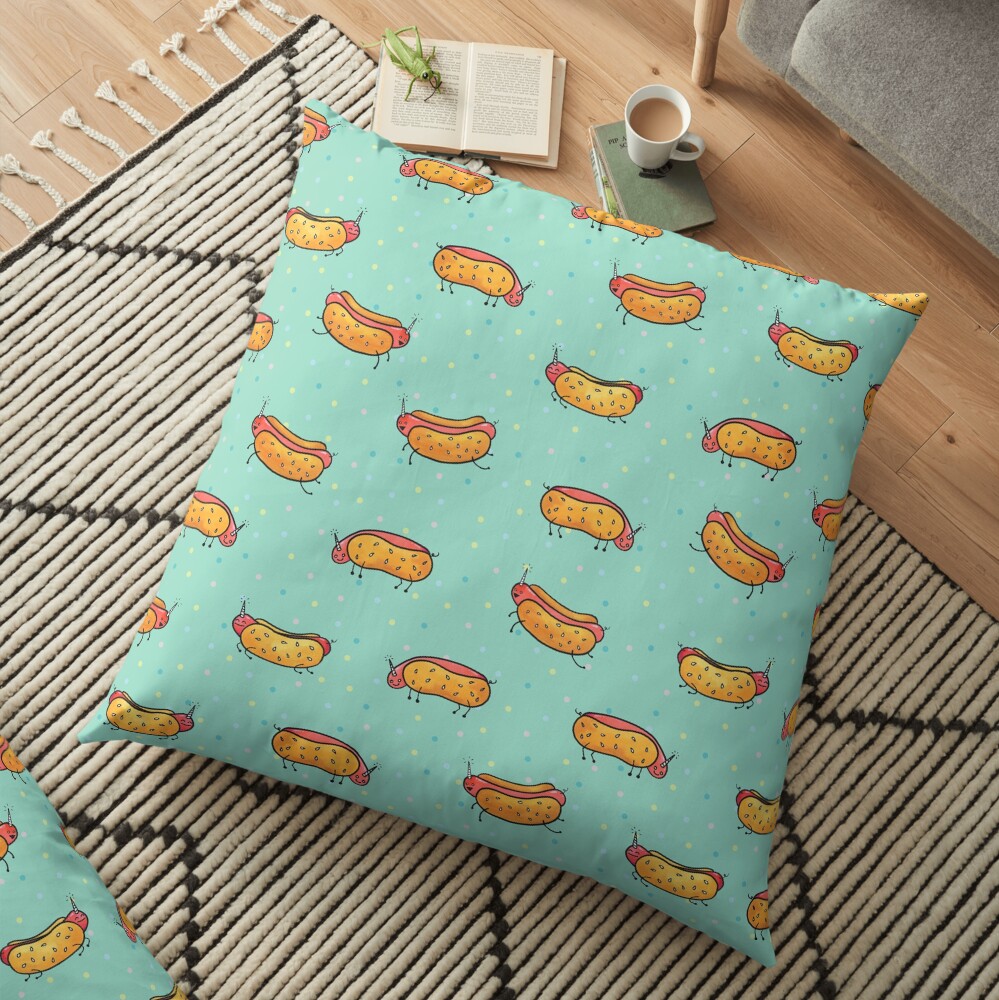 'Corn Dogs Floor Pillow