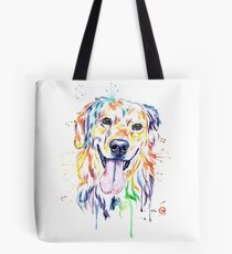Golden Retriever Bunte Malerei Tote Bag