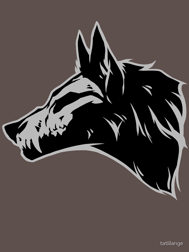 "Wolf Skull" T-shirt by tatiilange | Redbubble